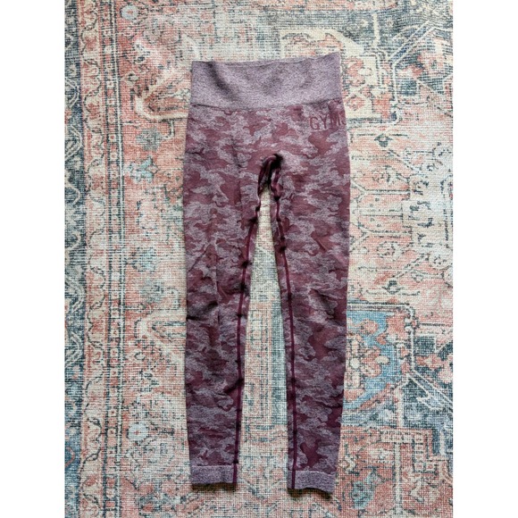Gymshark Pants - Gymshark XS Adapt Pink Camo Seamless Athletic Leggings High Waisted Scrunch Bum